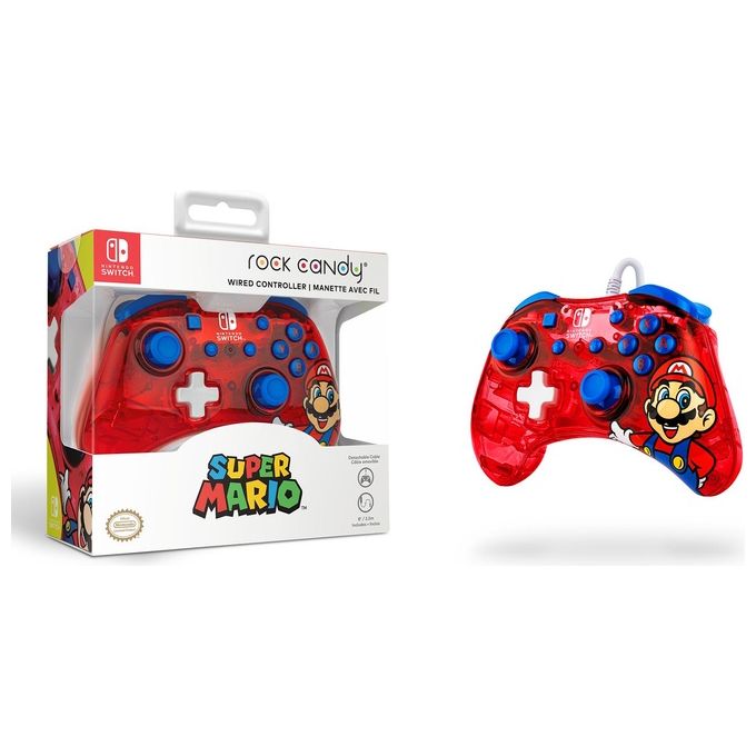 Pdp Wired Controller Rock Candy Mini Super Mario per Nintendo Switch