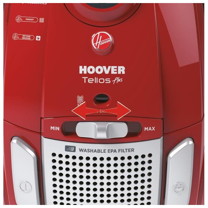 Hoover TE75PET 011 Telios Plus Aspirapolvere a Traino con Filo con Sacco Potenza 700 W Capacita' 3,5 Litri con Spazzola Parquet