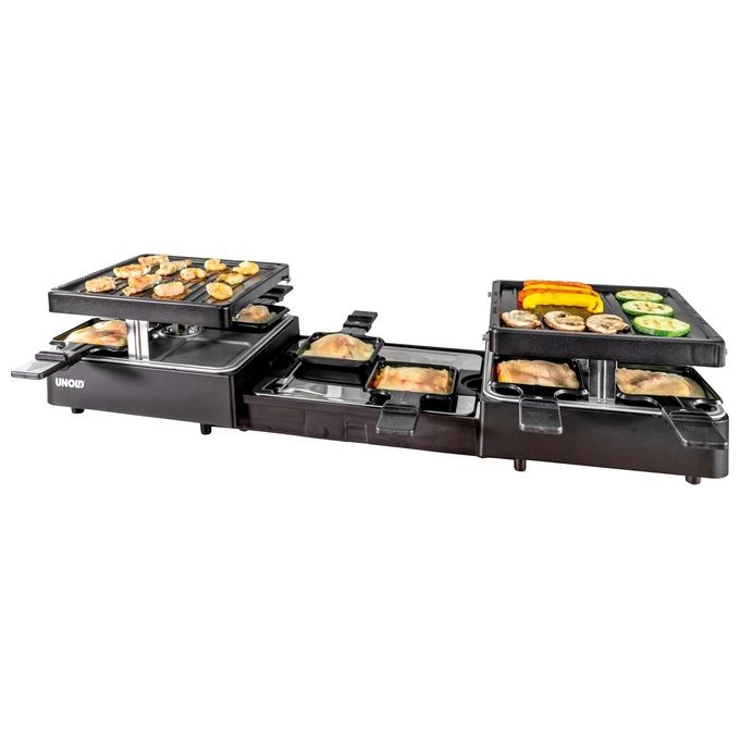 Unold Raclette Estensibile 8 Persone Nero Modello 48755 per Cucine Moderne