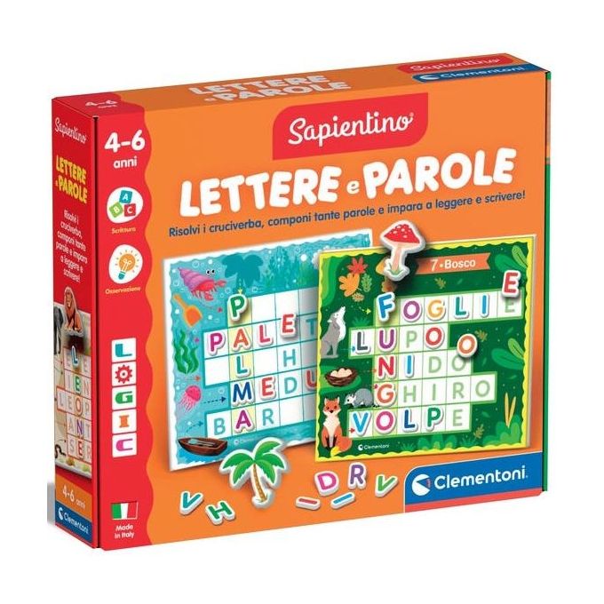 Clementoni Gioco Educativo Sapientino Baby Montessori Lettere e Parole