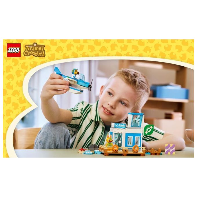 LEGO 77051 Animal Crossing Set da Costruzione con Aeroporto e Idrovolante Giocattolo 292 Pezzi colore Multicolore