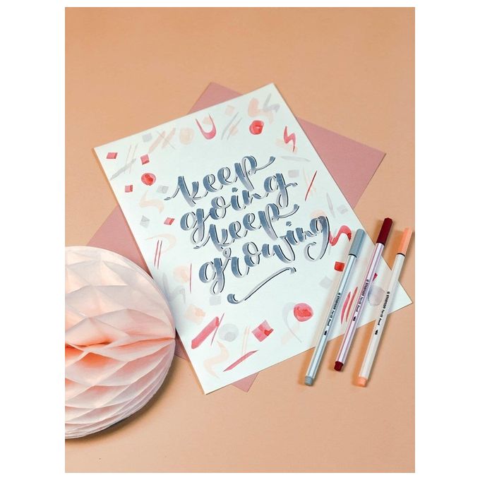 Stabilo Confezione 10 Pezzi Pen 68 Brush Nero
