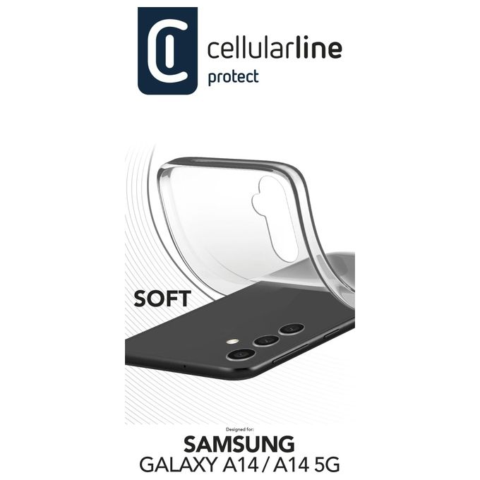 Cellular Line Soft Cover per Galaxy A14 Trasparente