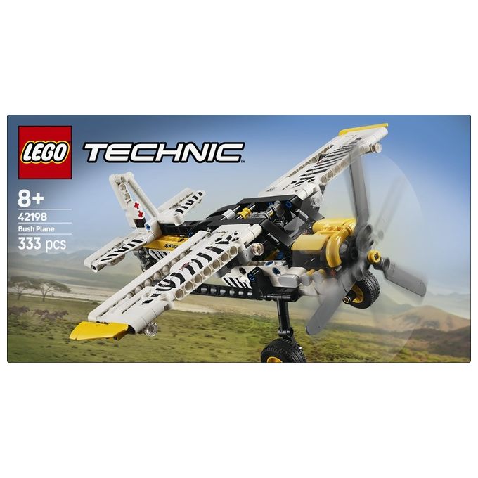 LEGO Aereo Bush Technic 42198 Modellino da Costruzione Innovativo ed Educativo per Appassionati di Ingegneria e Design Creativo