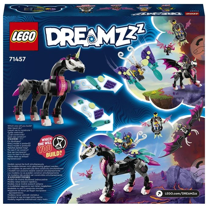 LEGO DREAMZzz 71457 Pegaso, il Cavallo Volante, Animale Giocattolo da Costruire in 2 Modi con Minifigure, Giochi per Bambini