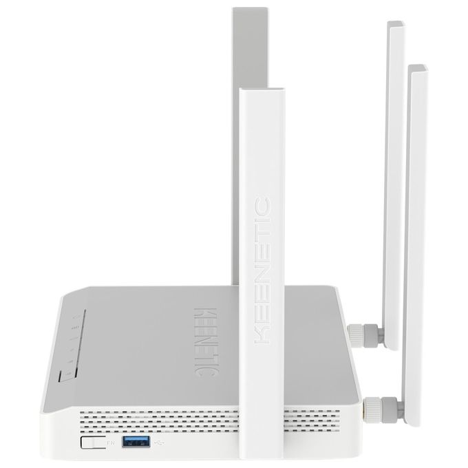 Keenetic Hero 4G Kn-2311 Modem-Router 4G 4 Porte 1Gbps Wi-Fi Ax1800 Mesh Vpn Parental Control Media Server Menu Multi Lingua