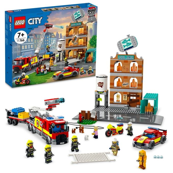 LEGO City Fire Vigili del Fuoco Edificio don Fiamme