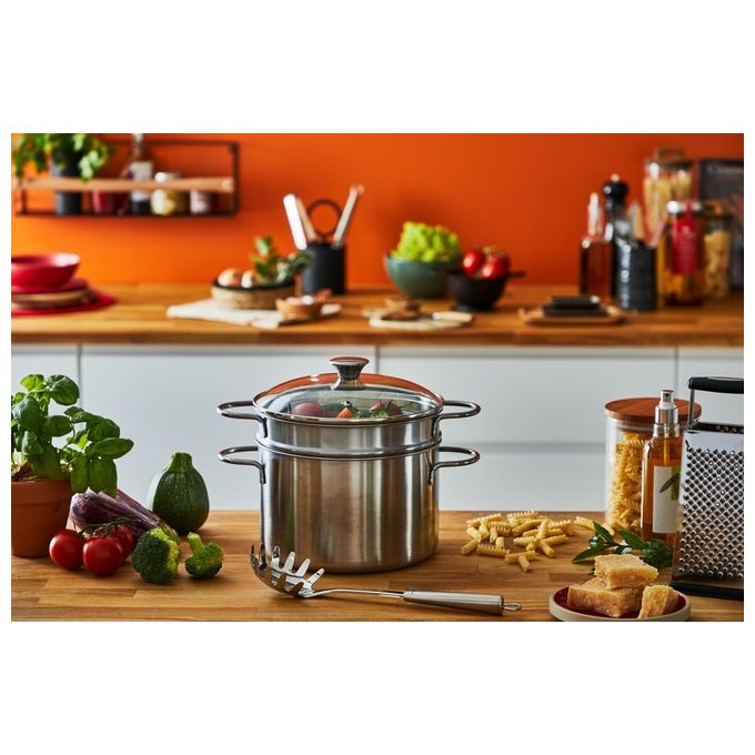 Lagostina 010166020922 Pastaevapore 22cm Speciali Acciaio