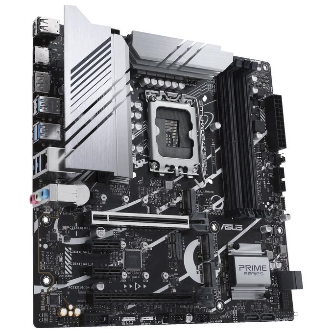 ASUS Z790M-PLUS Scheda madre Intel Z790 LGA 1700 micro ATX, 3 slo M.2, DDR5, HDMI, USB 3.2 Gen 2 Type-C, Thunderbolt USB4, Aura Sync