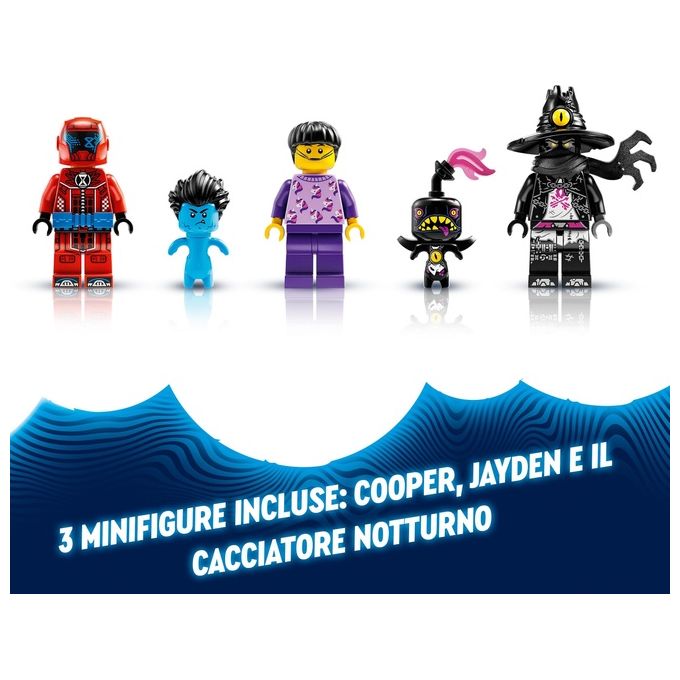 LEGO DREAMZzz 71458 Auto-Coccodrillo, Giocattolo 2in1 da Monster Truck a Macchina-Animale con Jayden e il Cacciatore Notturno