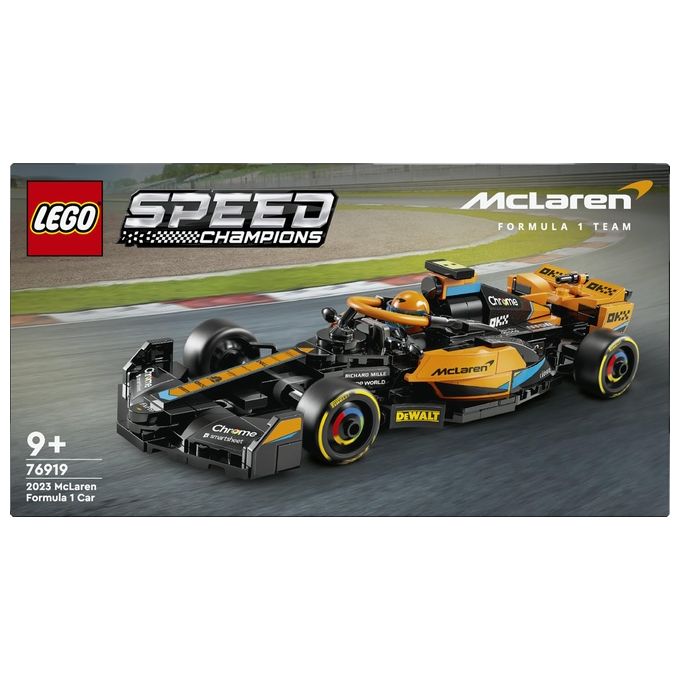 LEGO Speed Champions 76919 Mono Splitposto da Corsa McLaren Formula 1 2023, Macchina Giocattolo F1 per Bambini 9+, Auto da Costruire