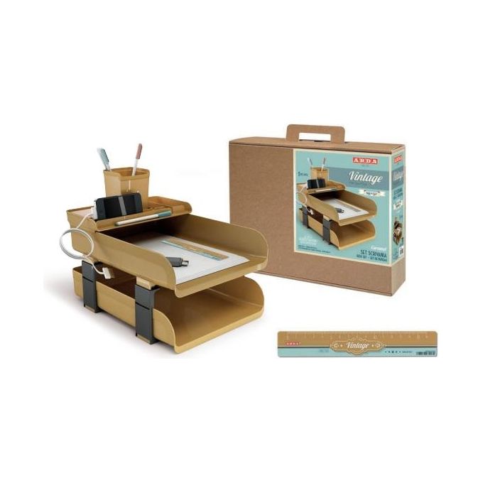 Arda Set 5 Pezzi Scrivania Caramel