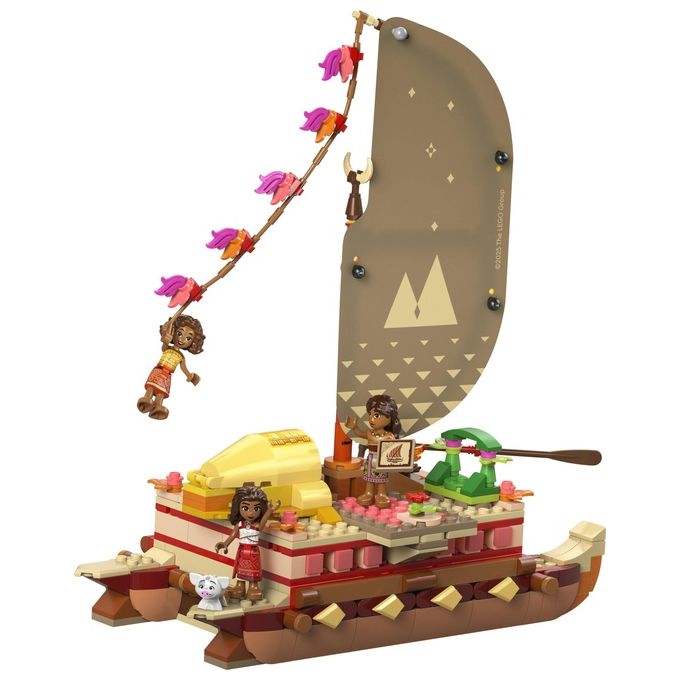 Lego Set 43270 La Canoa di Vaiana Disney Moana Avventura Creativa Gioco di Costruzione per Bambini e Collezionisti
