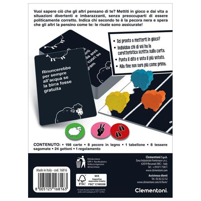 Clementoni Party Game Black Sheep