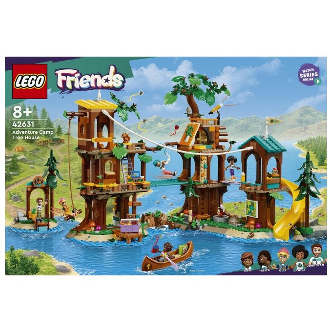 LEGO Friends La Casa sull'Albero al Campo Avventure Gioco Educativo per Bambine e Bambini da 8 Anni con Casa da Costruire 5 Mini Bamboline e 5 Animali Giocattolo Idea Regalo di Compleanno 42631