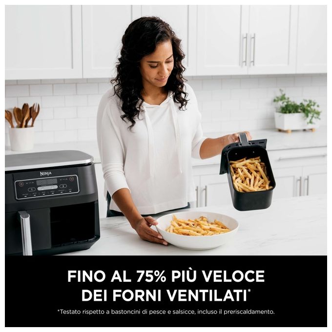 Ninja AF300 Friggitrice ad Aria Calda 7.6 Litri 1690W Nero