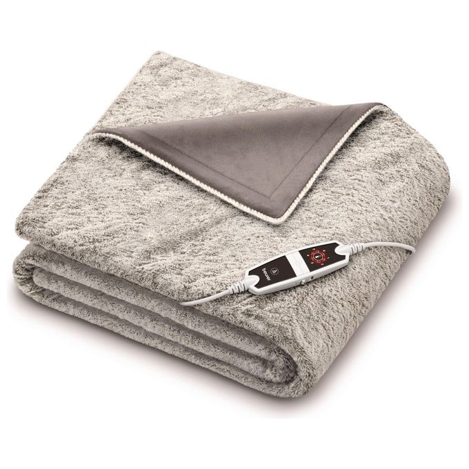 Beurer 40057 HD 150 XXL Nordic Taupe Termocoperta Elettrica 150 W 6 livelli temperatura 200x150 cm colore Grigio