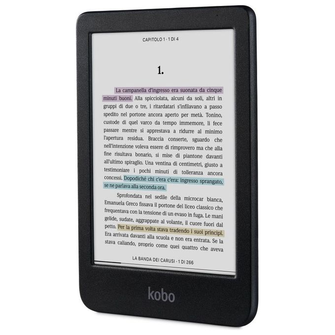 [ComeNuovo] Kobo Clara Colour eReader Display E Ink Kaleido3 da 6'' Antiriflesso Modalita' scura 16Gb Multiformato impermeabile Nero