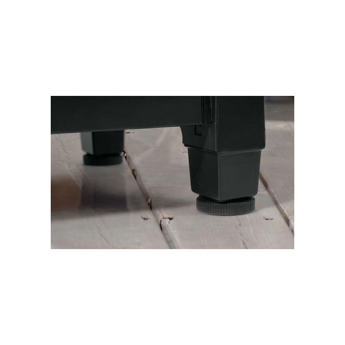 Keter tavolino in resina per BBQ con due ruote e due ante 123,70x54x90h UNITY XL grafite