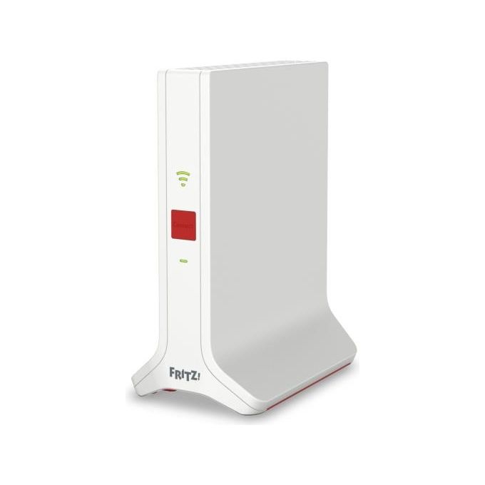 Fritz! Ripetitore 3000 Ax Edition International, Ripetitore Wi-Fi 6 Extender Triband Veloce Fino A 4.200 Mbit, S, Mesh, Access Point, 2X Gigabit Lan, Interfaccia In Italiano 20002991, Bianco