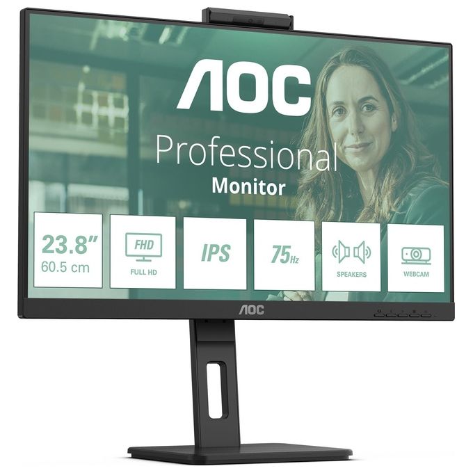 AOC 24P3QW Monitor Pc 23.8'' 1920x1080 Pixel Full Hd Nero