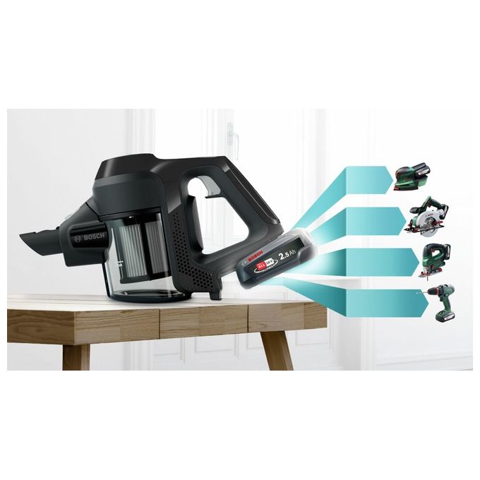 Bosch Unlimited Serie 6 BBS611BSC Scopa Elettrica Spazzola 2in1 Nero