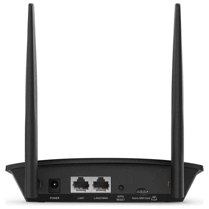 TP-Link TL-MR100 Router Wireless 4G LTE Fast Ethernet Banda Singola 300Mbps Nero