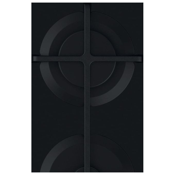 Indesit ING 61T-BK Piano Cottura a Gas 4 Zone Griglie	in Ghisa 59 cm Nero