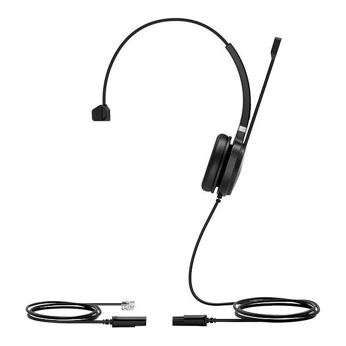 Yealink YHS36 Auricolare Cablato a Padiglione Ufficio Nero-Argento