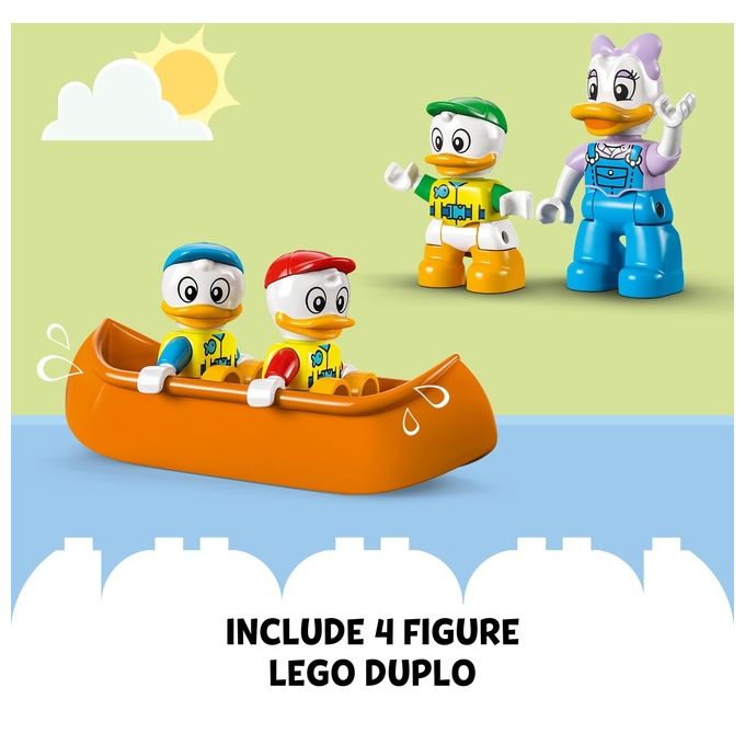 LEGO DUPLO Disney Topolino e i Suoi Amici 10997 Avventura in Campeggio con Camper Giocattolo e Paperina, Giochi per Bambini 2+