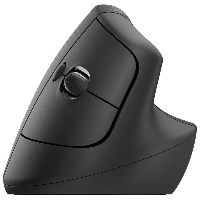 Logitech 910-006473 Lift Mouse Ergonomico Verticale Wireless Bluetooth Logi Bolt USB 4 Tasti Clic Silenziosi 4000 DPI colore Grafite
