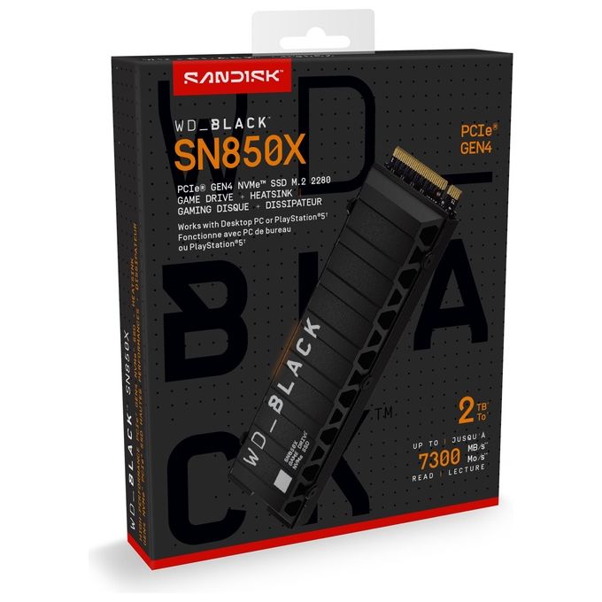 Western Digital Black SN850X M.2 2000Gb PCI Express 4.0 NVMe