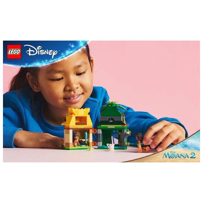 LEGO Set Disney Moana Divertimento sull'Isola di Vaiana 43260 Blocchi Creativi per Bambini e Appassionati di Costruzioni