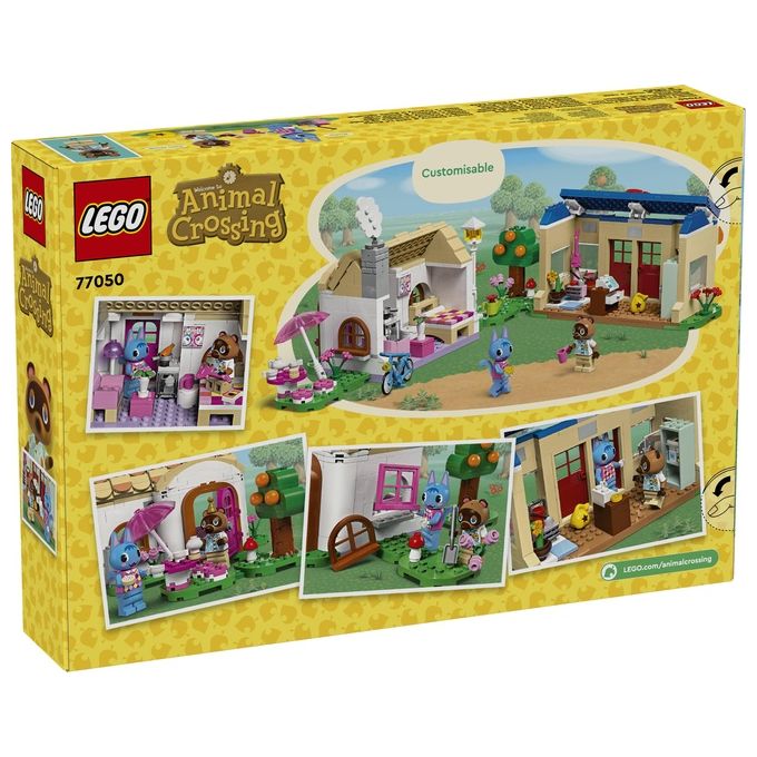 LEGO Animal Crossing 77050 Bottega di Nook e casa di Grinfia, Giochi Creativi per Bambini 7+ con Negozio e Casa Giocattolo