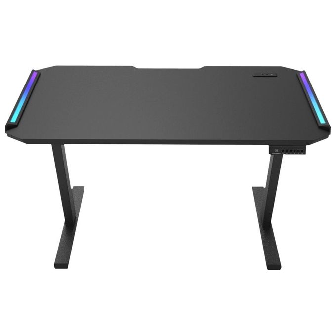Cougar Tavolo Gaming Cougar E-deimus 120 1223x605mm Fasce led reg. Elettrica Altezza usb Portata max 80kg