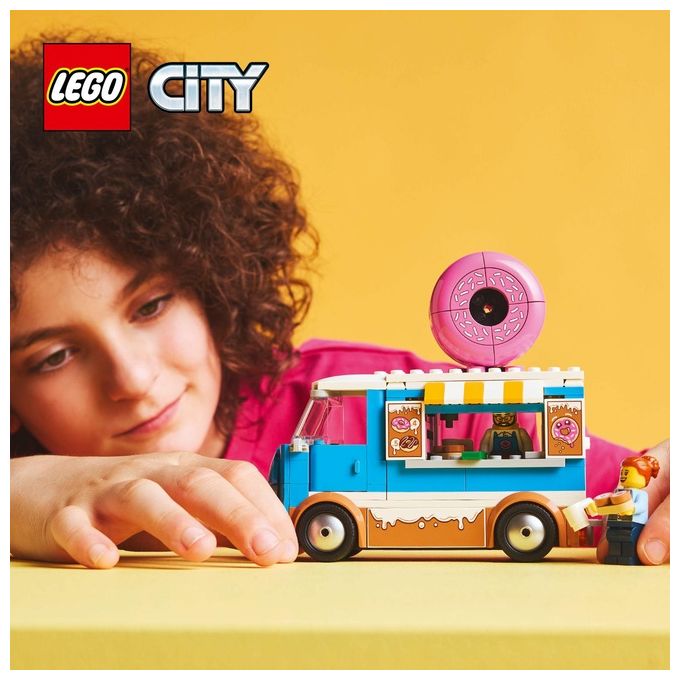LEGO Furgone Ciambelle 60452 Gioco da Costruzione City Great Vehicles Divertimento Assembla Realistico ed Educativo per Bambini