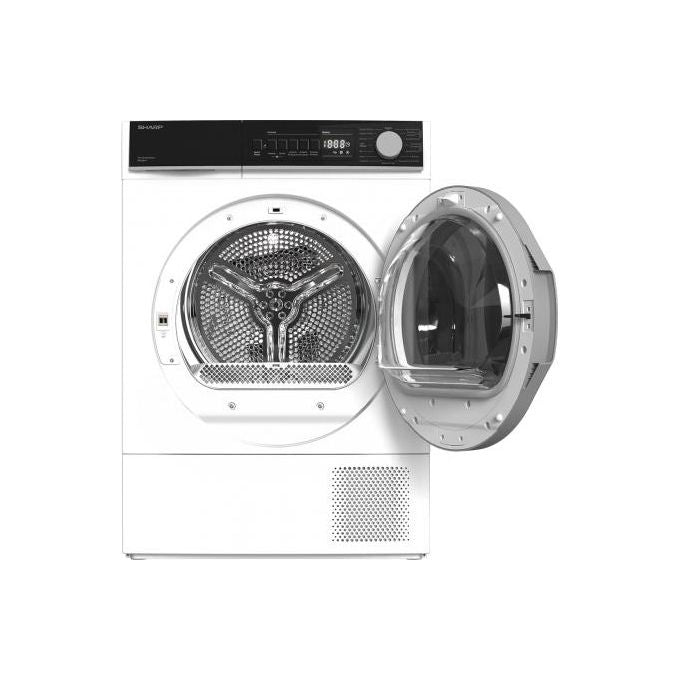 Sharp KD-NHB8S7GW21 Asciugatrice 8 Kg Classe A con Pompa di Calore Profondita' 56 cm Partenza Ritardata colore Bianco