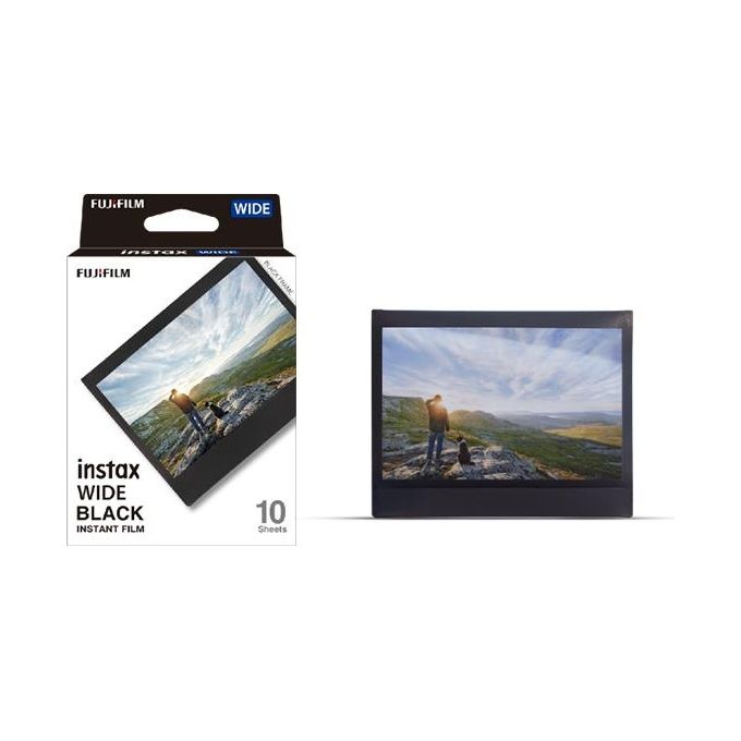 Fujifilm INSTAX Film Wide Pellicola per Istantanee Cornice Nera 10 Pezzi