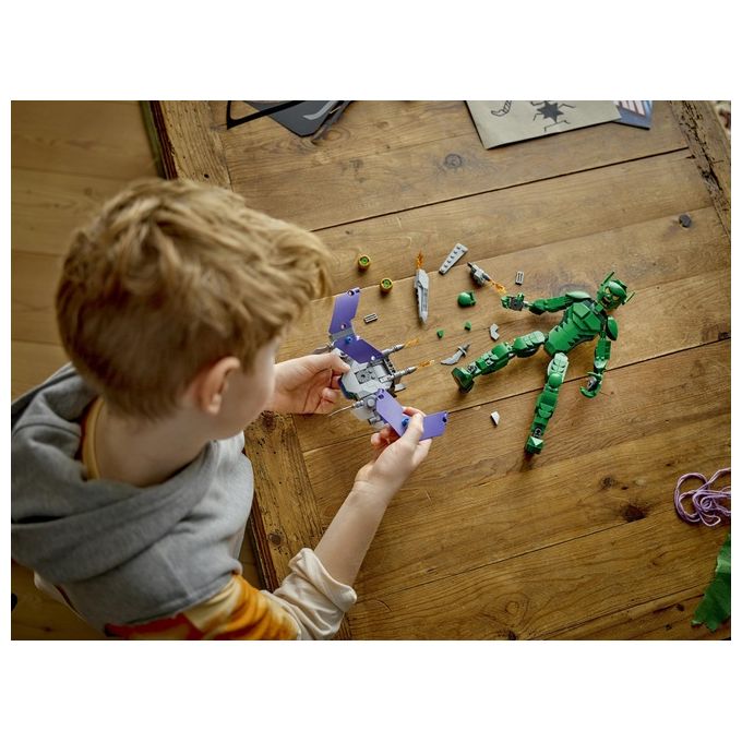 LEGO Marvel 76284 Personaggio Costruibile di Goblin, Gioco per Bambini 8+, Action Figure Snodabile del Nemico di Sider-Man