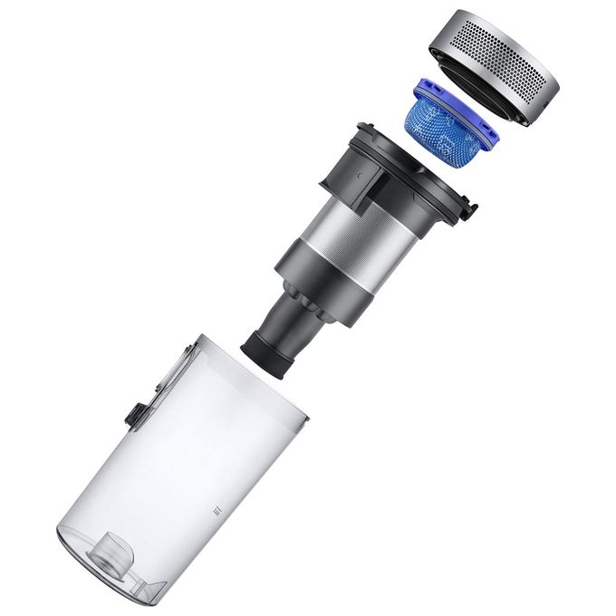 Samsung VS20B75ACR5-WA Scopa Elettrica senza Filo Aspirapolvere senza Sacco Ciclonica Potenza 200 Watt colore Argento