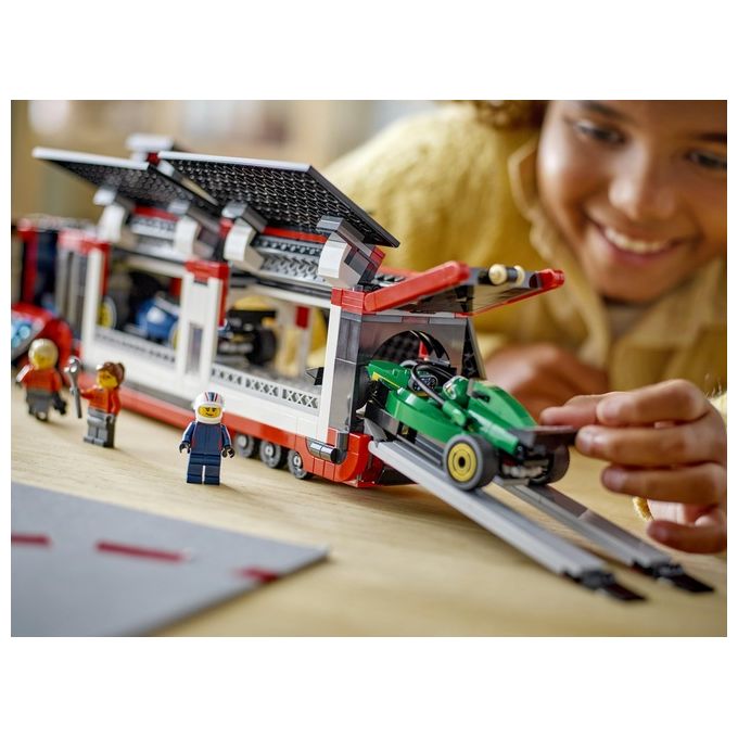 LEGO City Formula 1 Autotrasportatore F1 con monoposto RB20 e AMR24 F1 60445