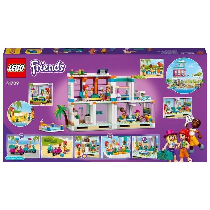 LEGO 41709 LEGO Friends Set da costruzione 686 pezzi 4 minifigure casa modulare con piscina e molo colore Multicolore
