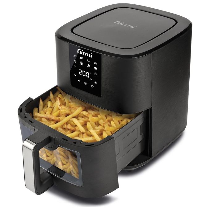 Girmi FG79 Friggitrice ad Aria 1700W 9 Litri con Finestra Digitale e con Ricettario