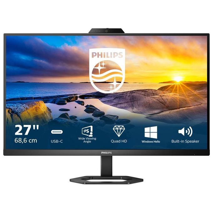 Philips Monitor 27'' LED IPS 27E1N5600HE - 00 2560x1440 QHD Tempo di Risposta 4 ms Nero