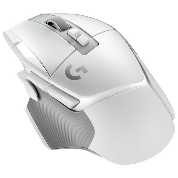 Logitech G G502 X LIGHTSPEED Mouse Gaming Wireless con Switch Ottico-Meccanici Ibridi LIGHTFORCE Bianco