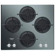 Hotpoint HAGD61SMR Diamond Piano cottura Gas 60 cm 4 fuochi Griglie in ghisa Accensione elettronica colore Specchio