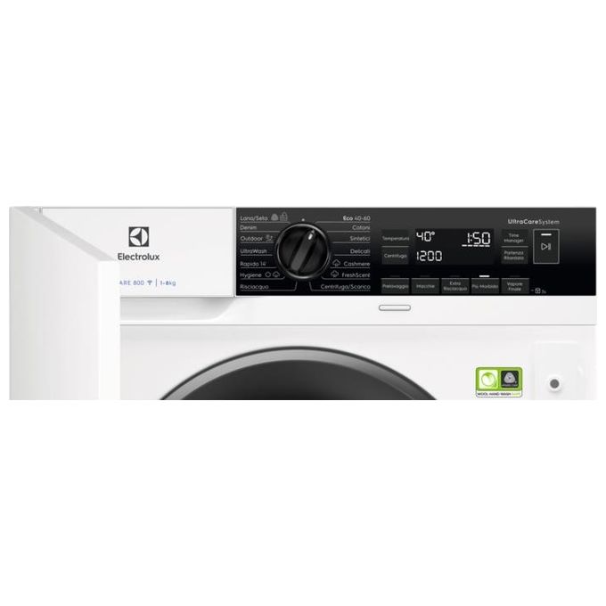 Electrolux EW8F384BI PerfectCare 800 Lavatrice Incasso 8 Kg 1400 rpm Classe A Vapore Inverter (82x60x54 cm) colore Bianco
