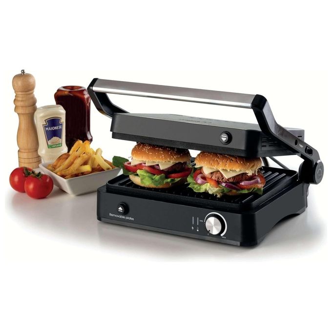 Ariete MetalGrill 3in1 Bistecchiera 2000W Temperatura Regolabile Piastre Rimovibili