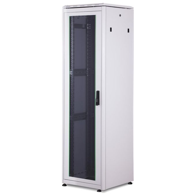 Digitus armadio 42 unita' linea professionale (a)2020 x (l)600 x (p)600 mm. colore grigio chiaro
