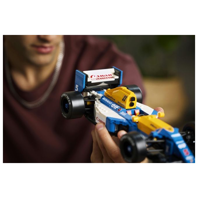 LEGO Icons Williams Racing FW14B e Nigel Mansell - Modellino di Auto F1 da Costruire con Minifigure del Pilota da Collezione, Trofeo e Supporto da Esposizione, Idea Regalo Adulti, Uomo o Donna 10353